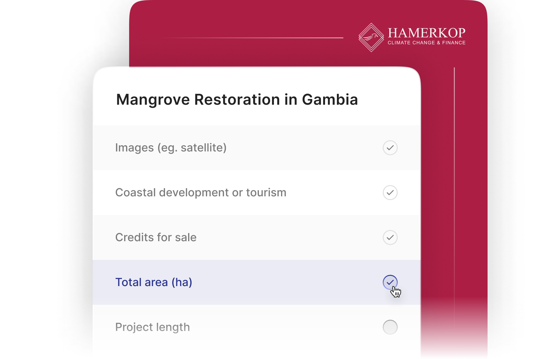 Hamerkop technical assessment illustration